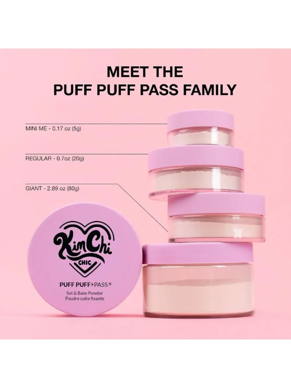 Puff Puff Pass Loose Setting Powder Makeup Set for Flawless Finish